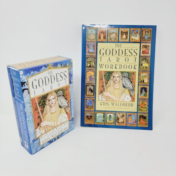 The Goddess Tarot Cards Deck Kris Waldherr 78 Cards + Booklet & Workbook - Picture 1 of 5